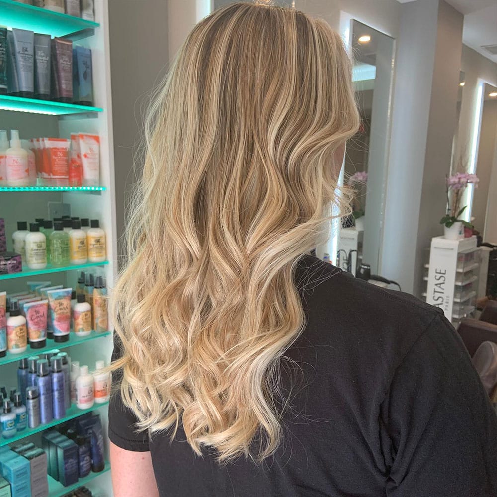 happy client from hastings on hudson at numi hair salon in scarsdale