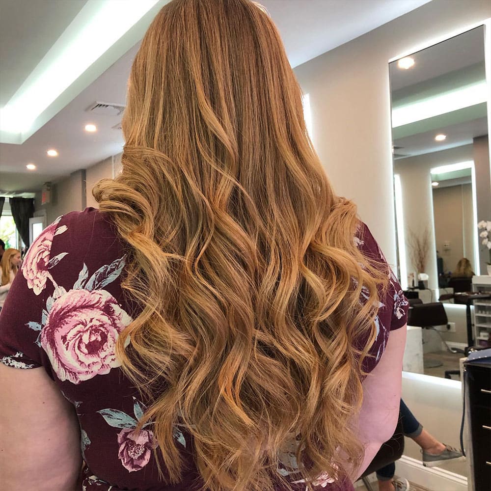 happy client from mount kisco at numi hair salon in scarsdale