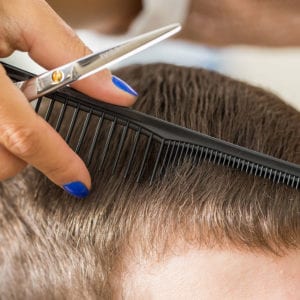 Hair styling at Numi Hair Salon
