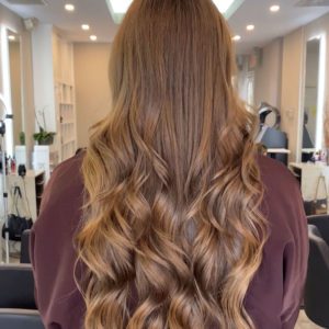 Hair styling at Numi Hair Salon