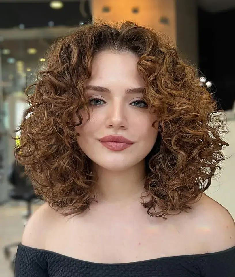 Medium to thick curly hair, a good candidate for a keratin smoothing treatment