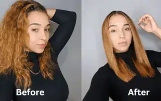 Keratin Treatment Before and After Service