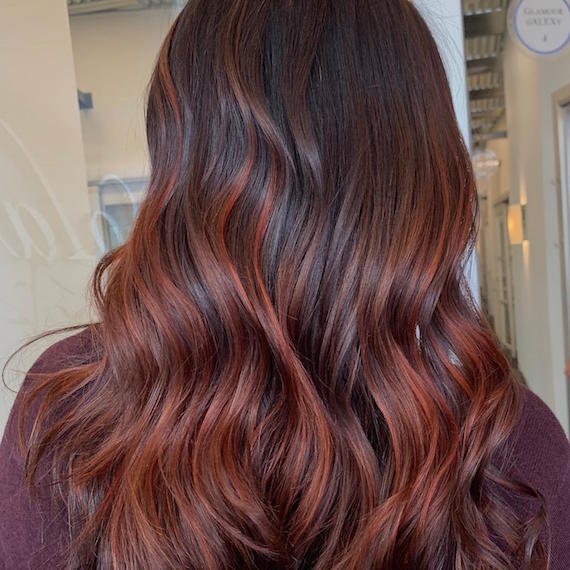 Dark Auburn and Chestnut Hair Tones