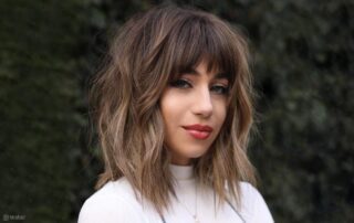 Textured bob haircut