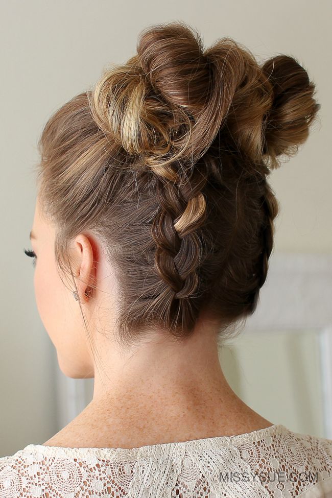 High Braided Buns