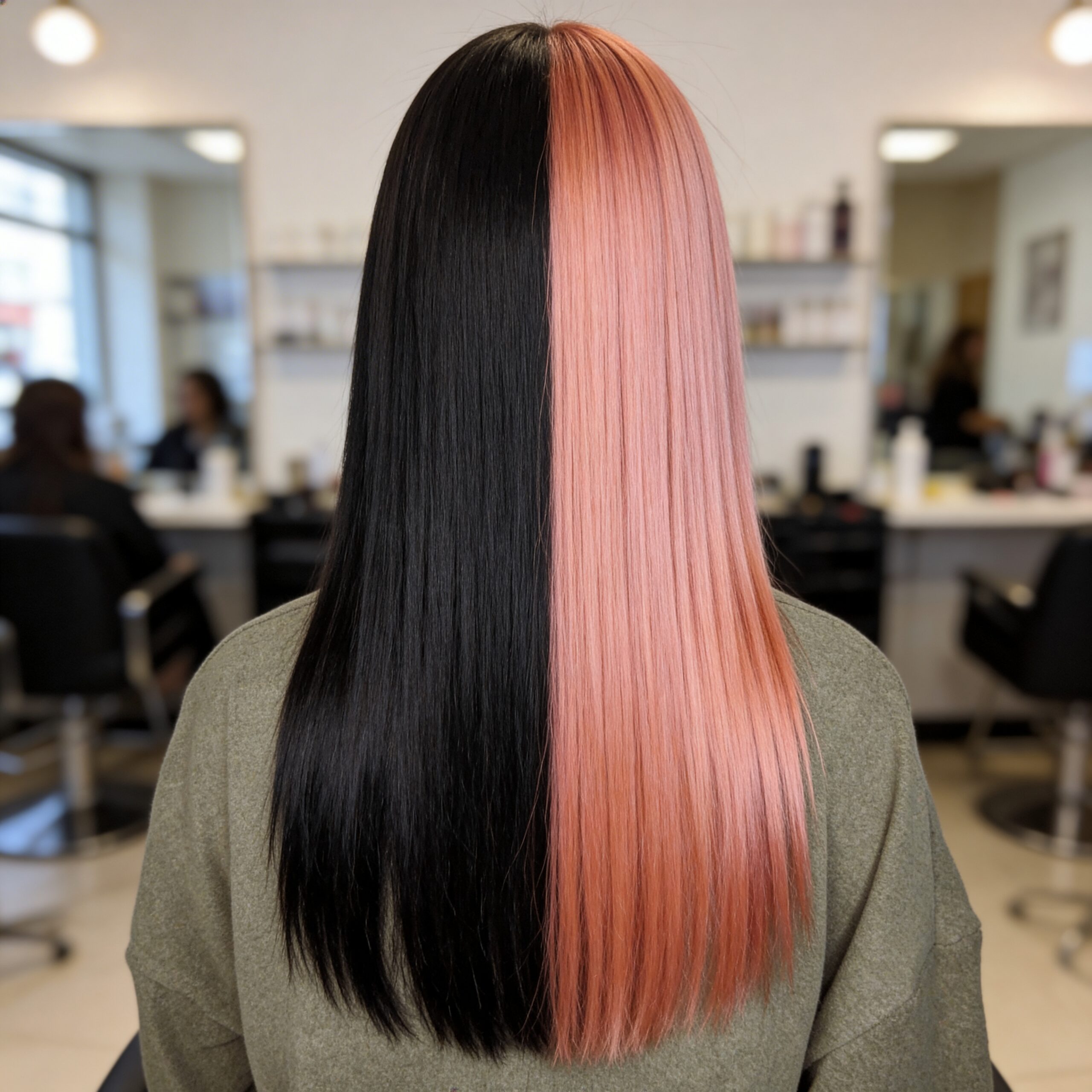 keratin treated hair