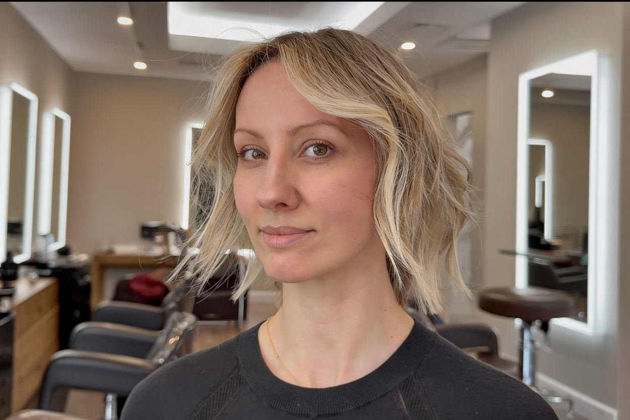 Short textured bob from Numi Hair Salon