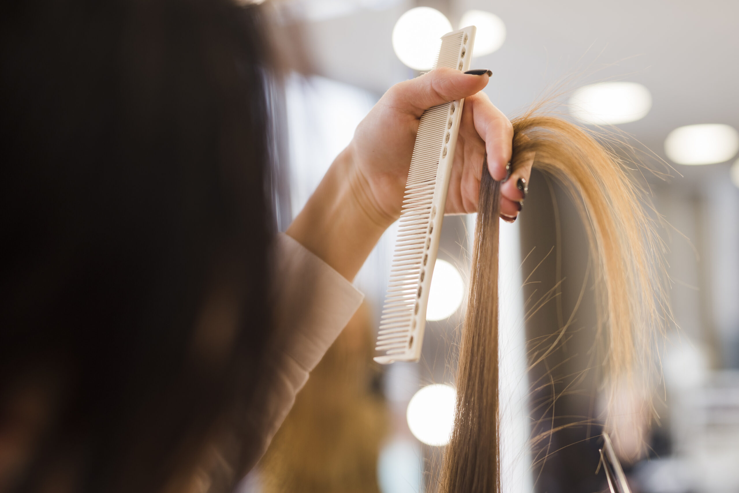 Hair extensions for thin, fine hair at Numi Hair Salon in Scarsdale, NY