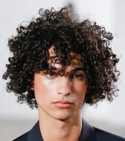 Long and Loose Curly Haircut Men